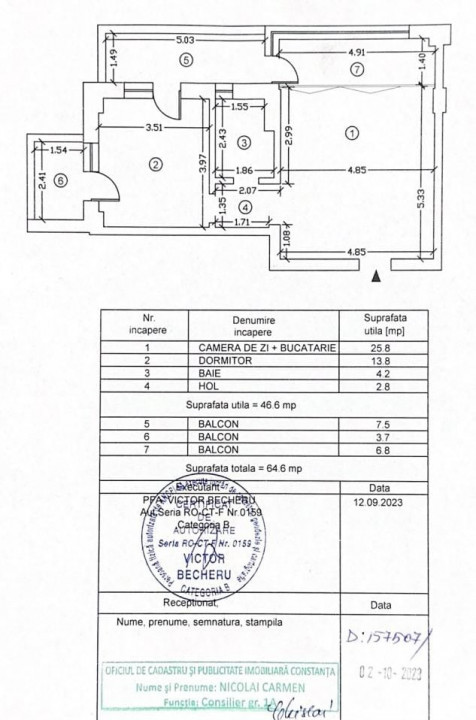 Apartament cu vedere frontala catre lac in pozitie privilegiata