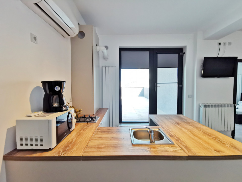 Penthouse cu terasa generoasa, aproape de plaja