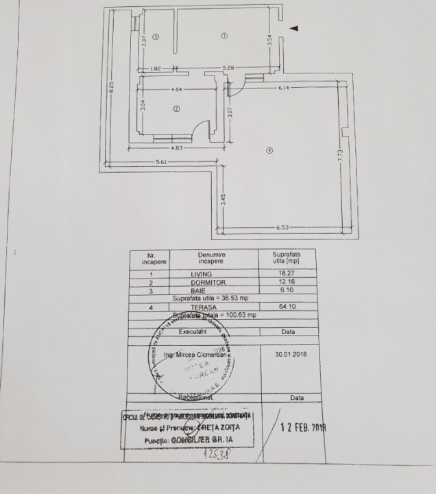 Penthouse cu terasa generoasa, aproape de plaja
