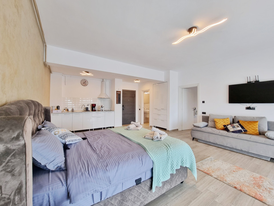 Apartament cu 2 bai si parcare privata in complex Casa del Mar