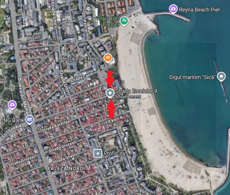 Teren cu suprafata de 450mp si deschidere de 18mp in Faleza Nord