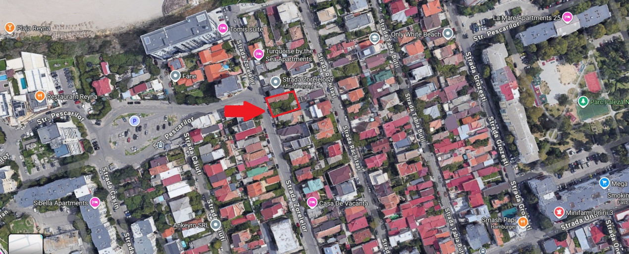 Teren cu suprafata de 450mp si deschidere de 18mp in Faleza Nord