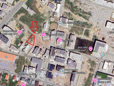 Teren la 300m de plaja în Mamaia Nord – 1.070 mp | POT 40% | CUT 3.6 | Regim P+8