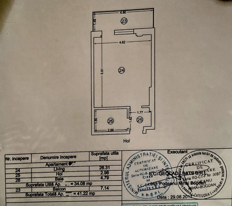 Studio cu priveliste catre ape in White Tower Mamaia