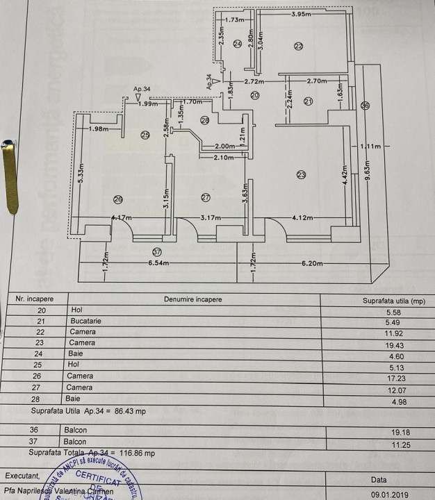 Apartament 2 camere, Mamaia Centru – parte din proprietate dubla.